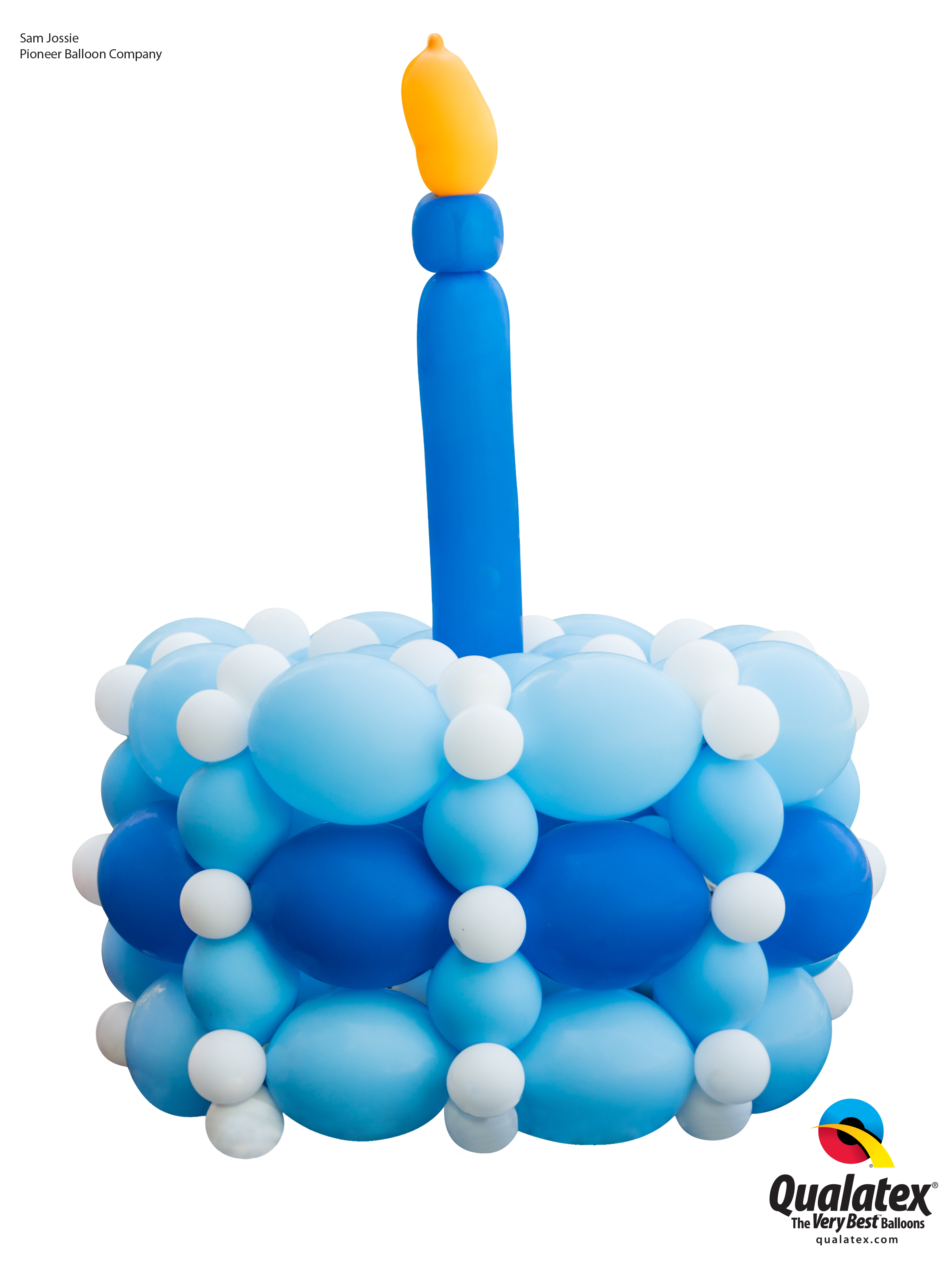 Birthday Cake Balloon Construction